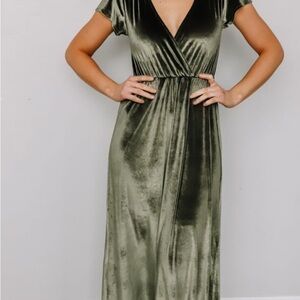 Baltic Born  Olive Green Dress